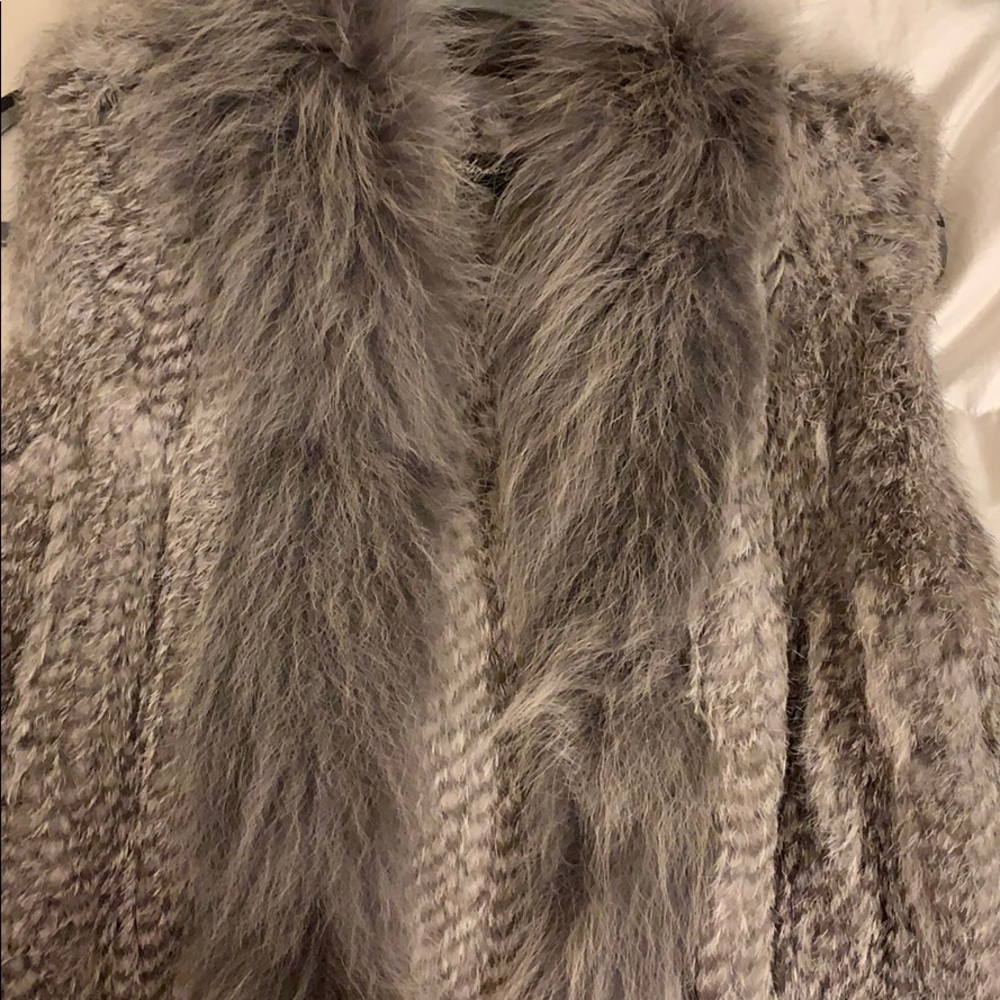 Elizabeth and James Rabbit Fur Vest